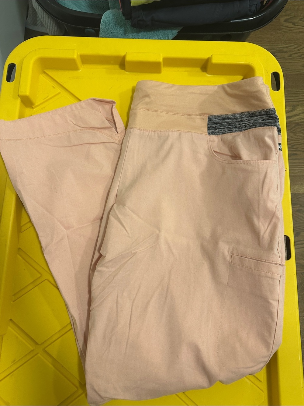 Women’s Coral Grey’s anatomy scrub Pants with Elastic Waistband